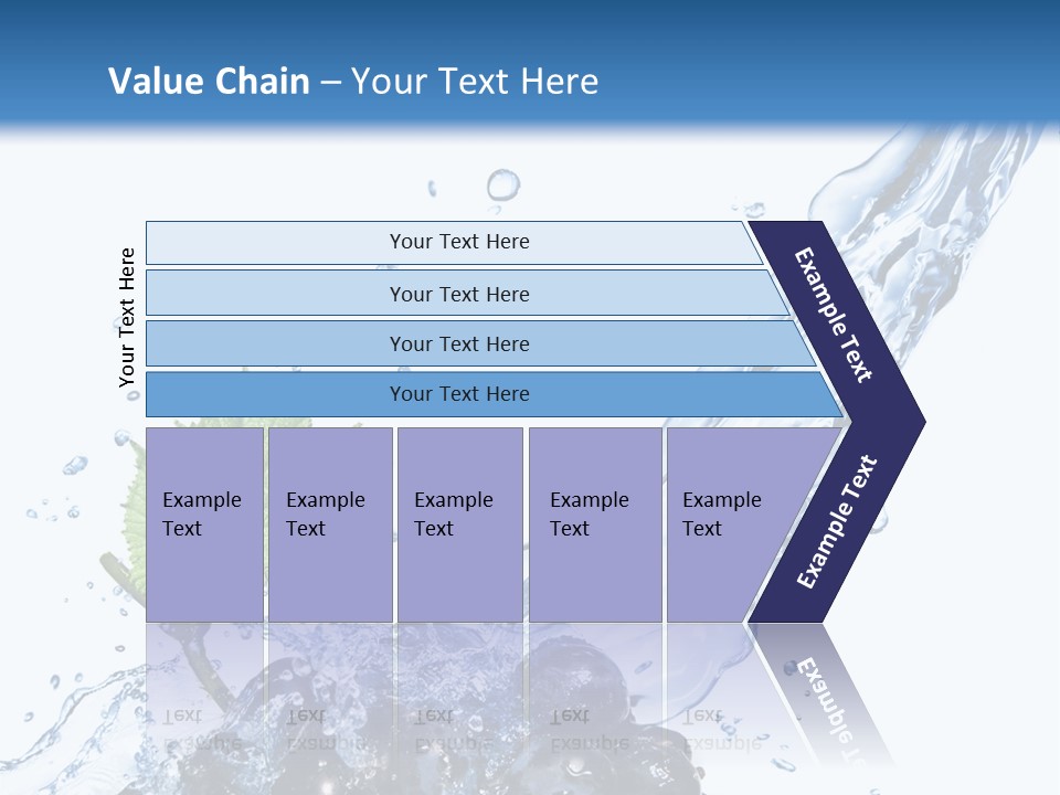 Blue Food Refreshment PowerPoint Template
