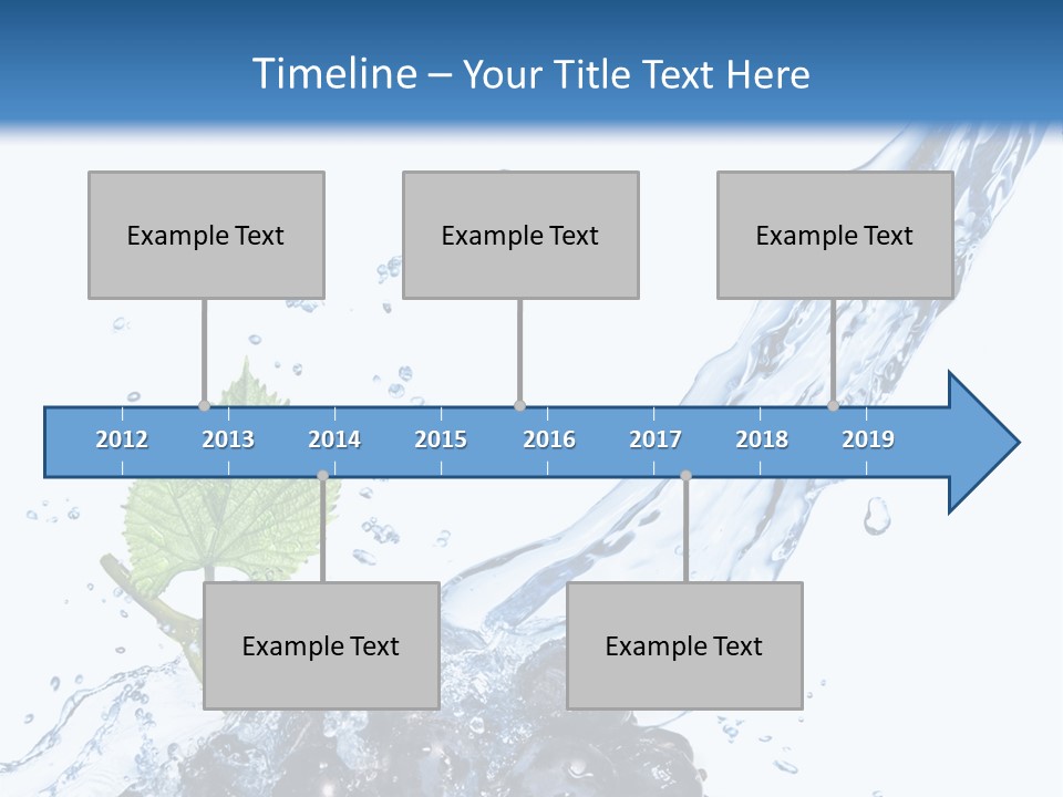 Blue Food Refreshment PowerPoint Template