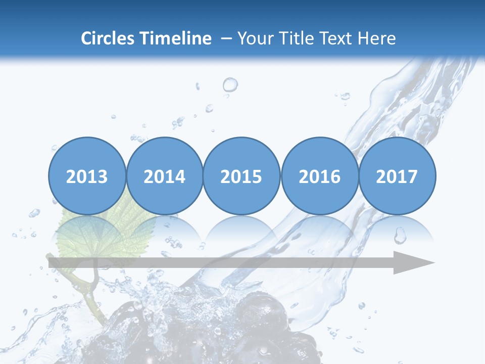 Blue Food Refreshment PowerPoint Template