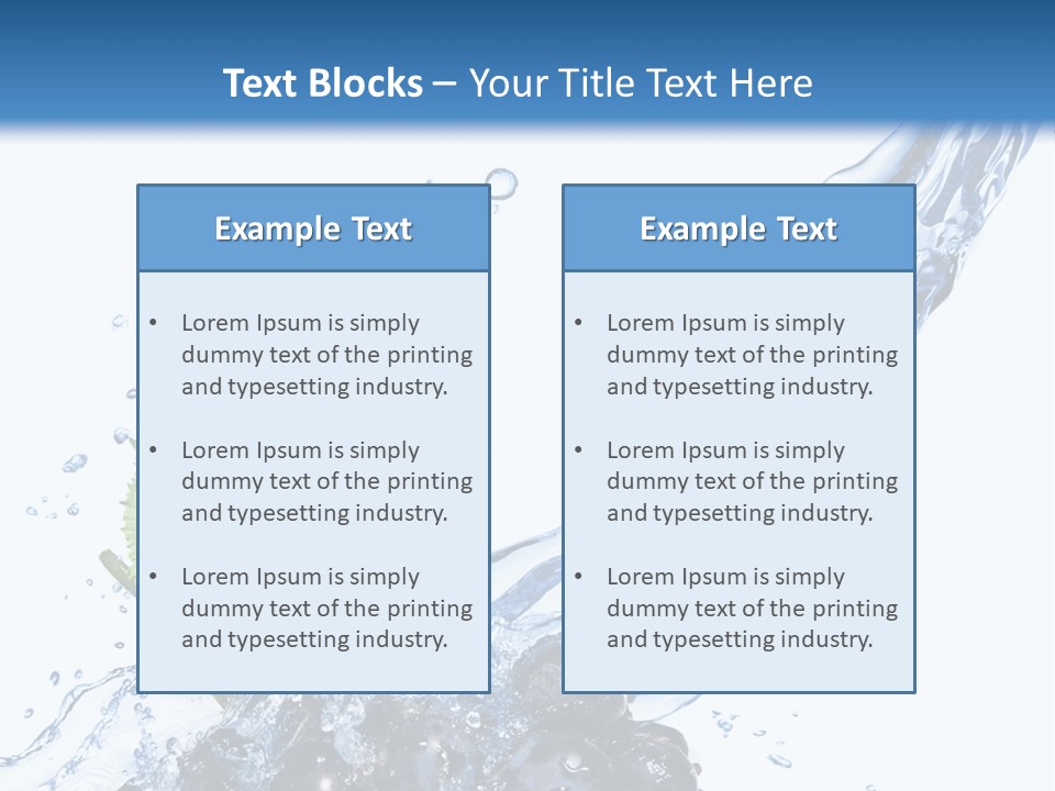 Blue Food Refreshment PowerPoint Template