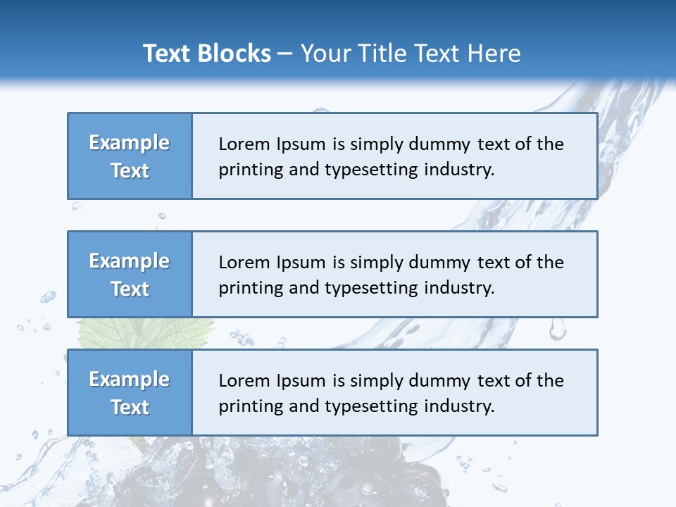 Blue Food Refreshment PowerPoint Template