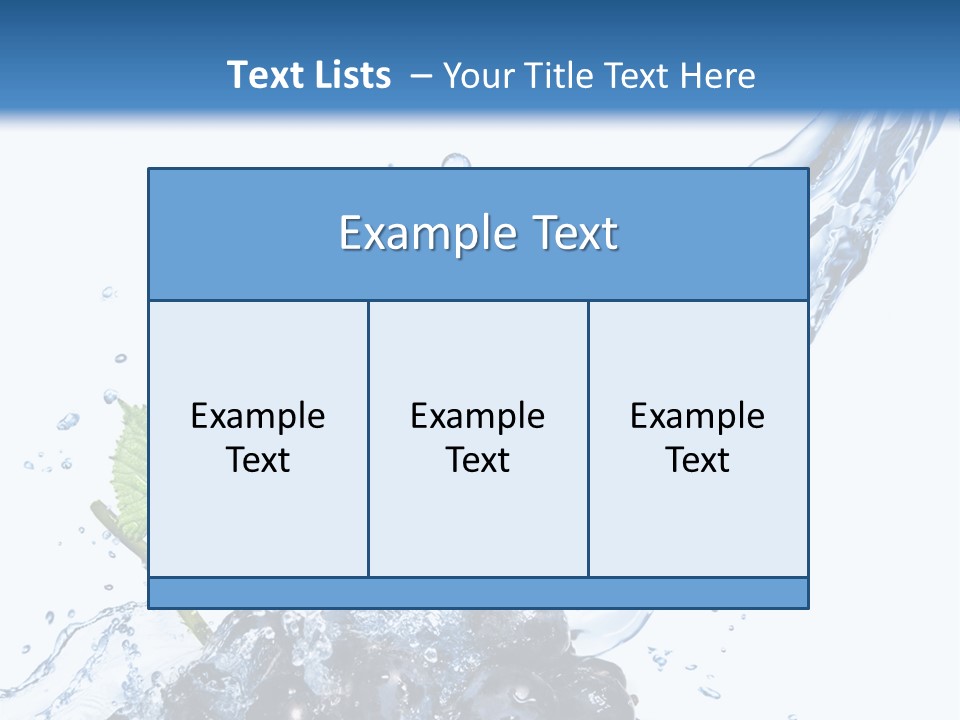 Blue Food Refreshment PowerPoint Template