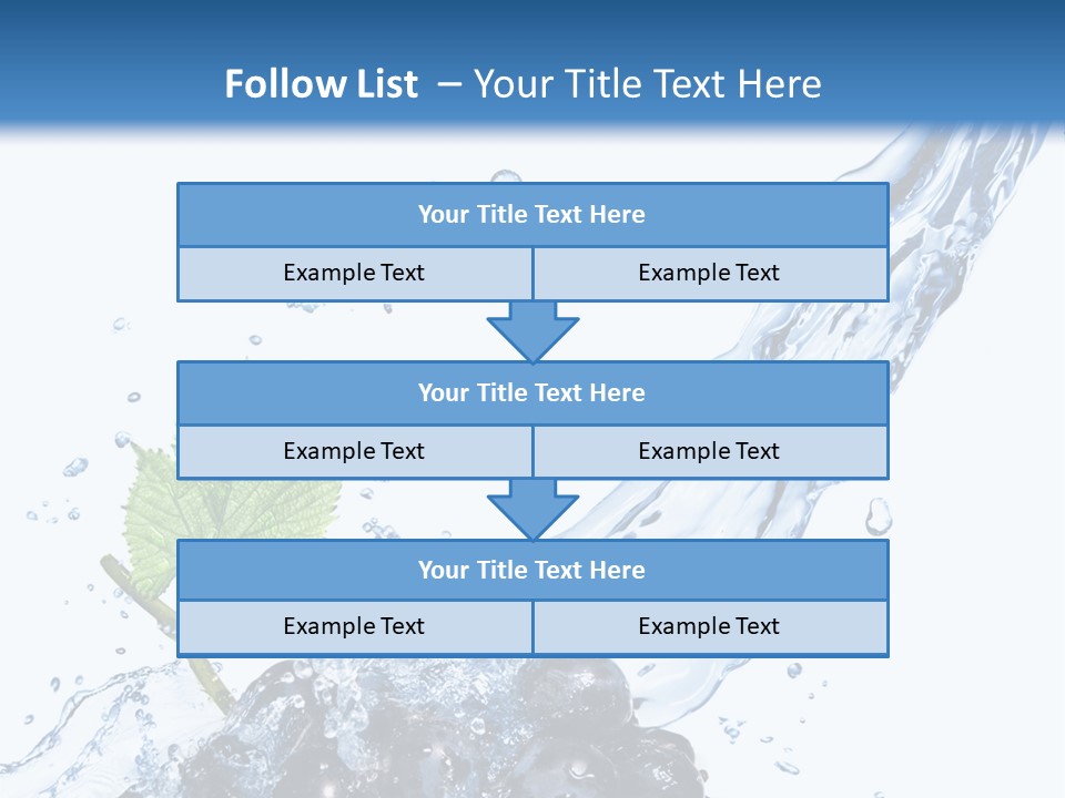 Blue Food Refreshment PowerPoint Template