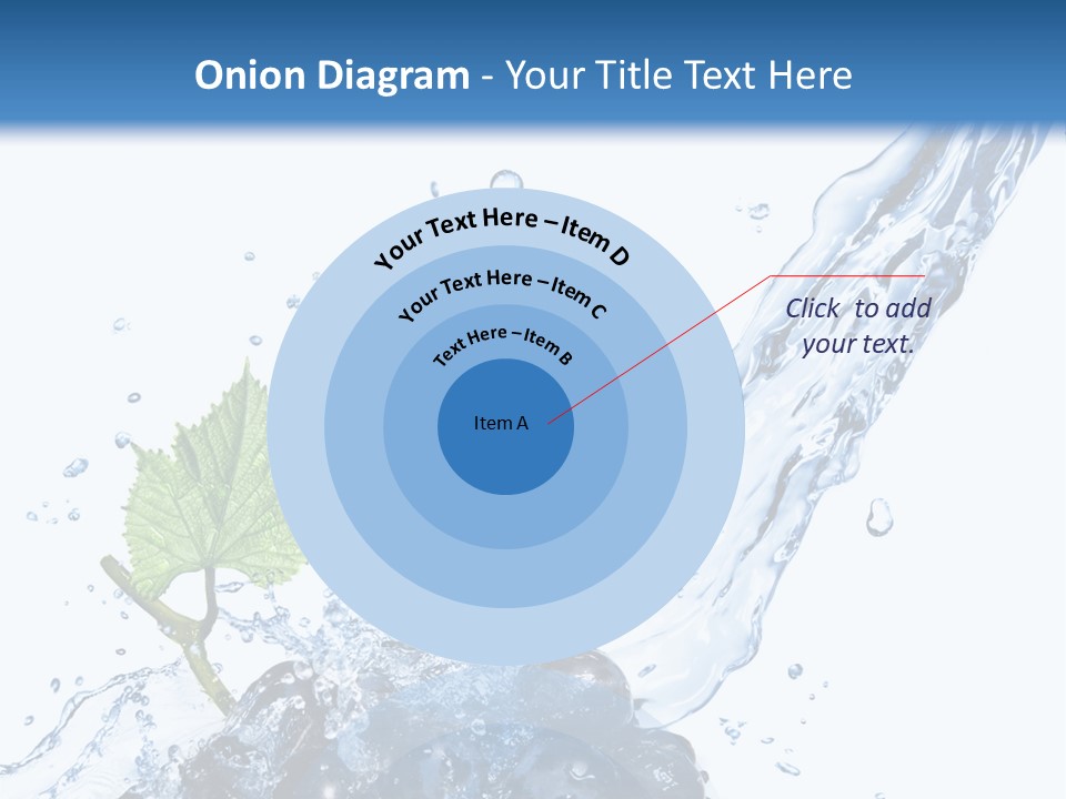 Blue Food Refreshment PowerPoint Template