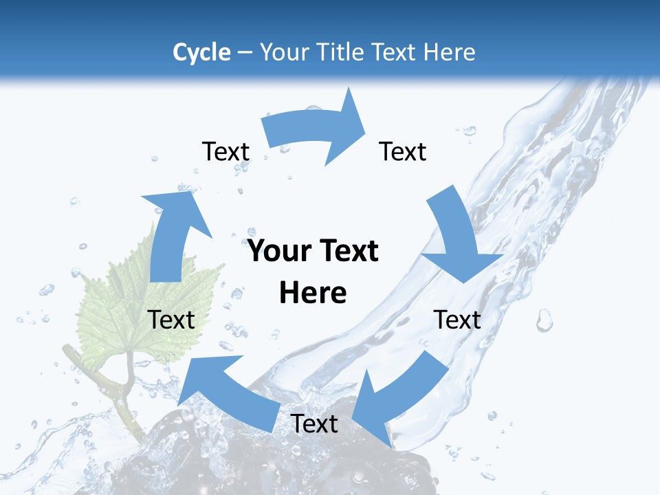 Blue Food Refreshment PowerPoint Template