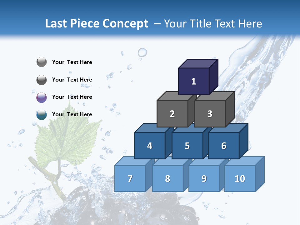 Blue Food Refreshment PowerPoint Template