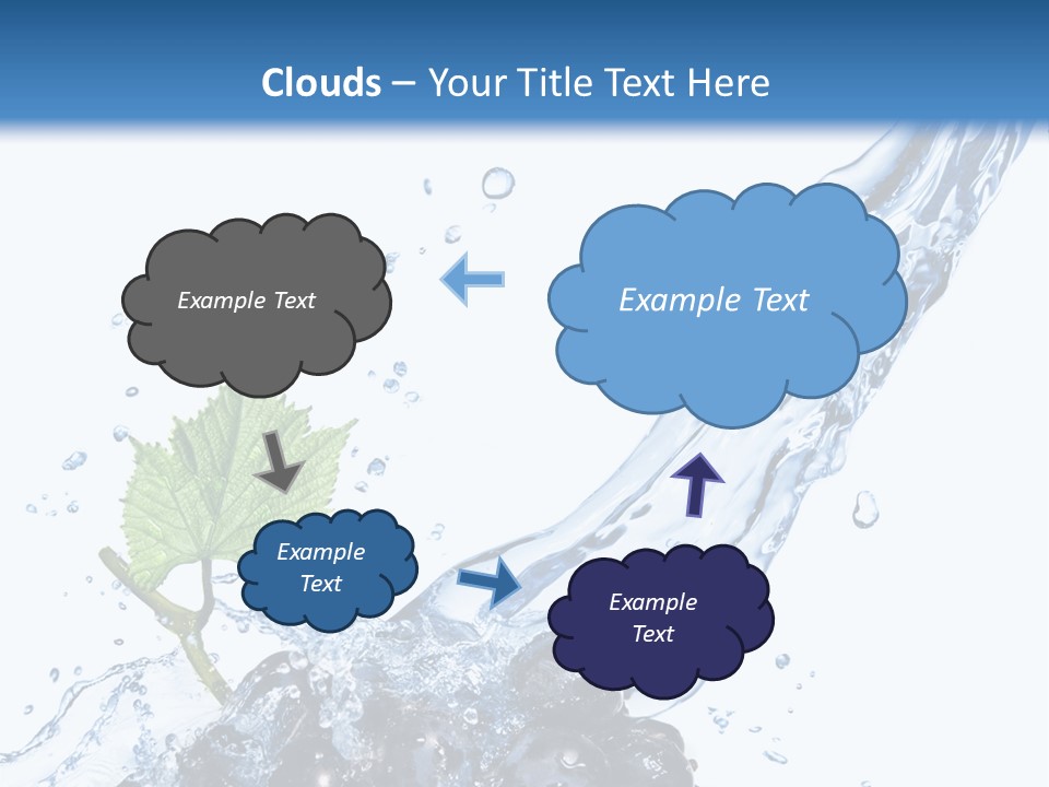Blue Food Refreshment PowerPoint Template