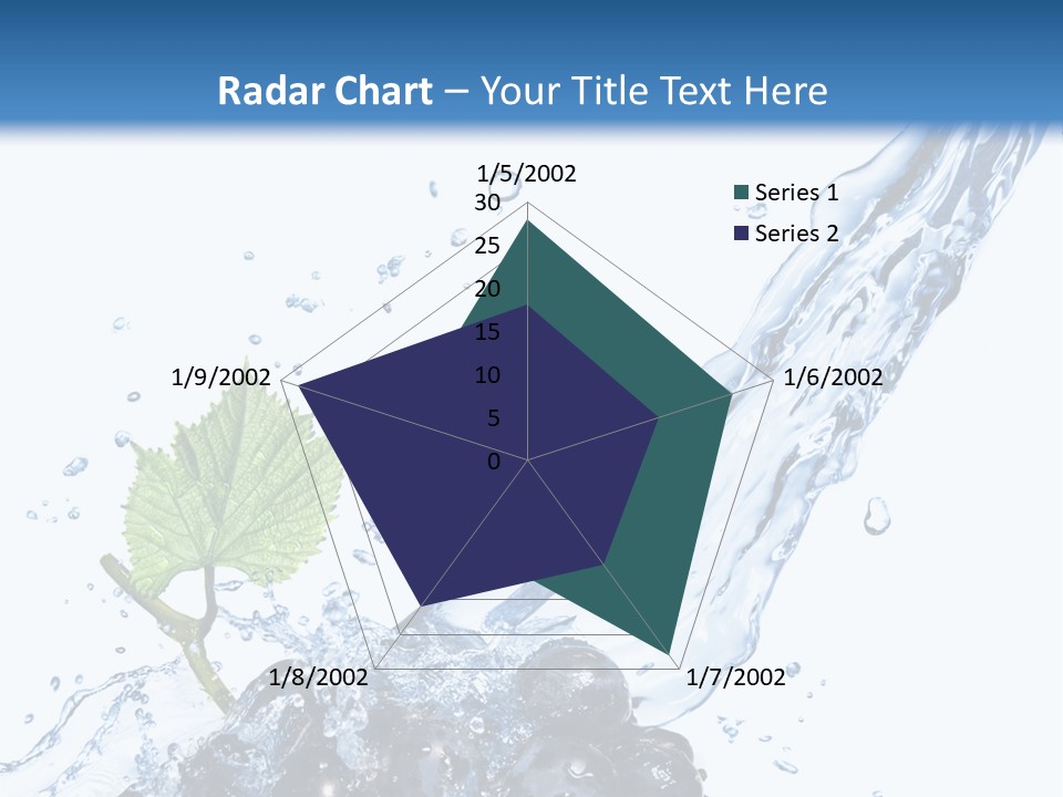 Blue Food Refreshment PowerPoint Template