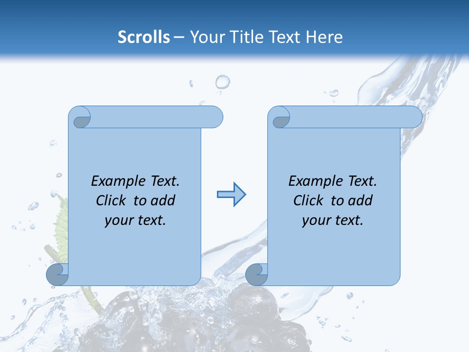 Blue Food Refreshment PowerPoint Template