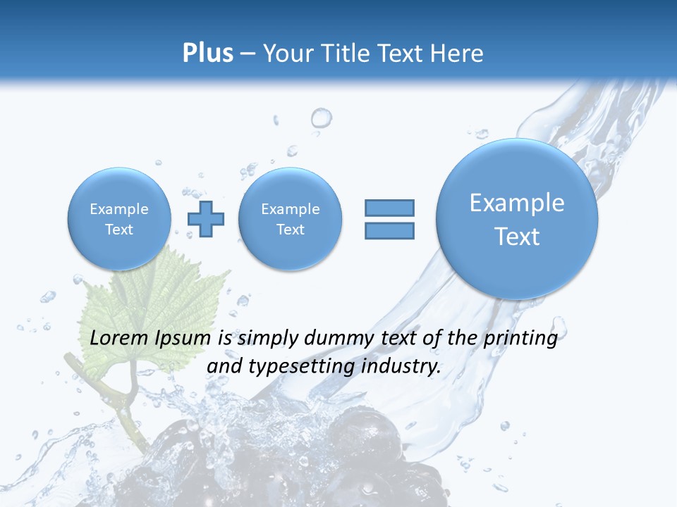 Blue Food Refreshment PowerPoint Template
