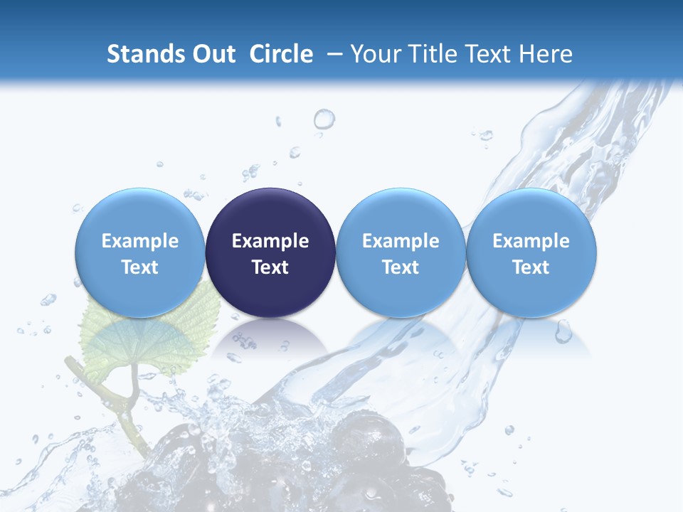 Blue Food Refreshment PowerPoint Template