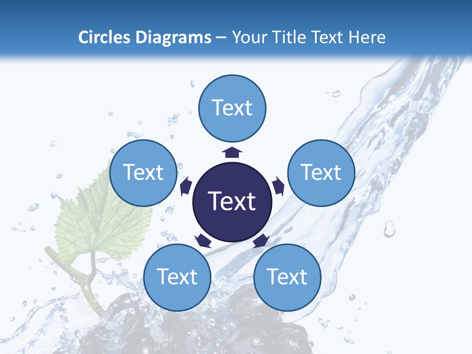 Blue Food Refreshment PowerPoint Template