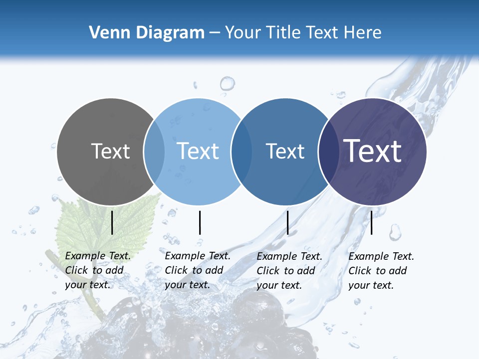 Blue Food Refreshment PowerPoint Template