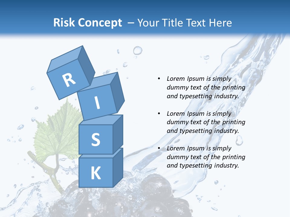 Blue Food Refreshment PowerPoint Template