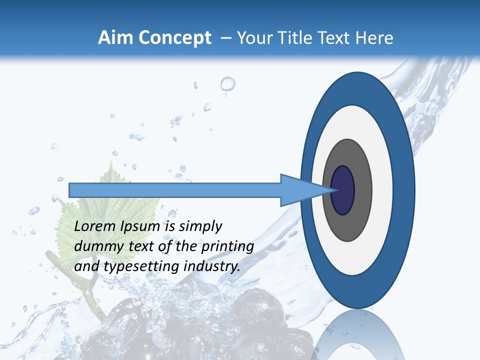 Blue Food Refreshment PowerPoint Template