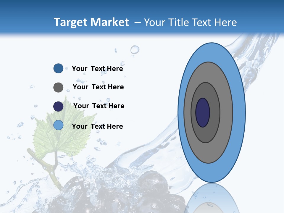 Blue Food Refreshment PowerPoint Template