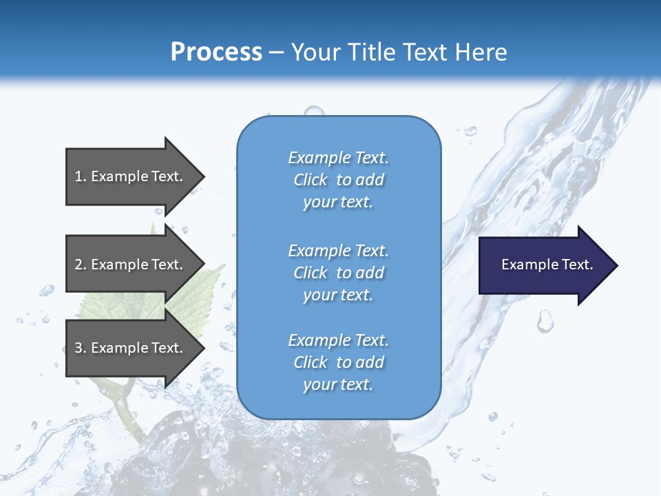 Blue Food Refreshment PowerPoint Template
