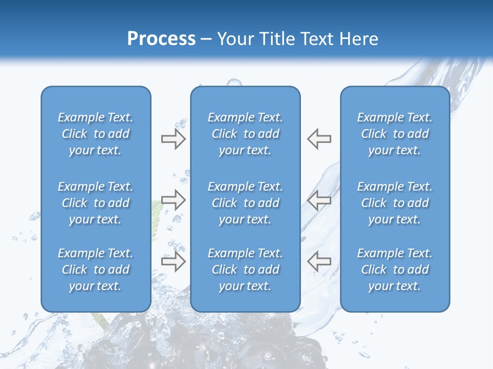Blue Food Refreshment PowerPoint Template
