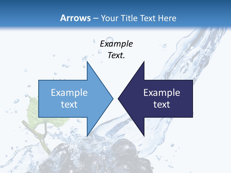 Blue Food Refreshment PowerPoint Template