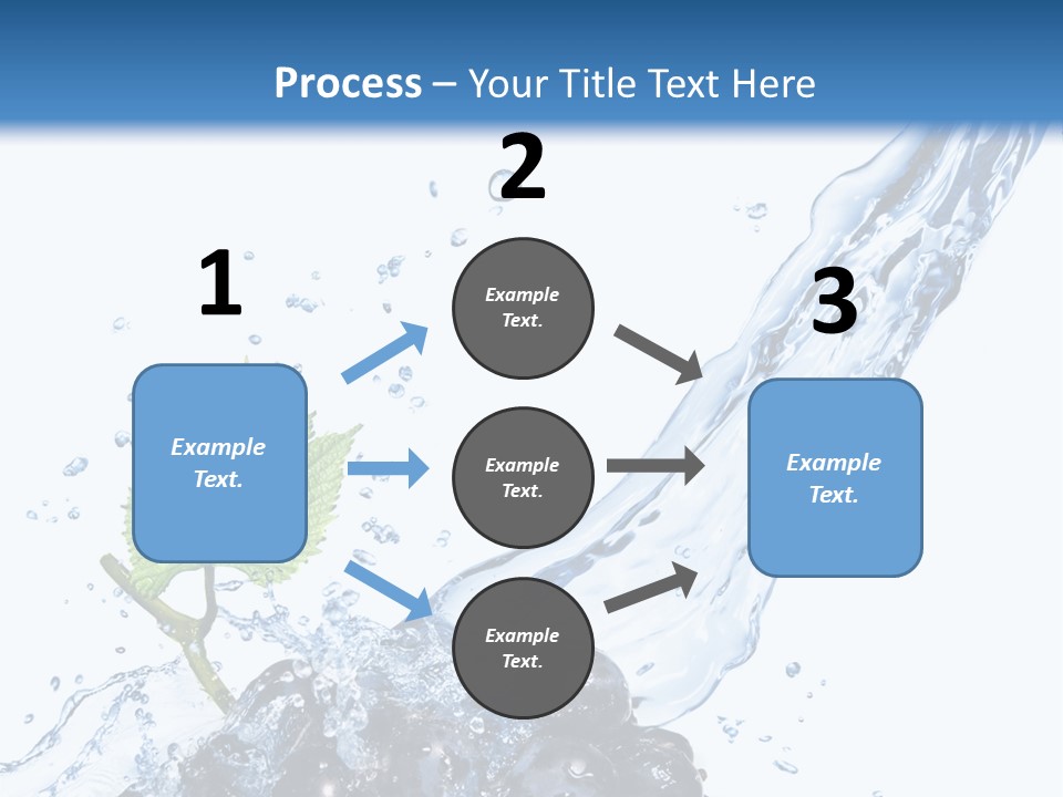 Blue Food Refreshment PowerPoint Template