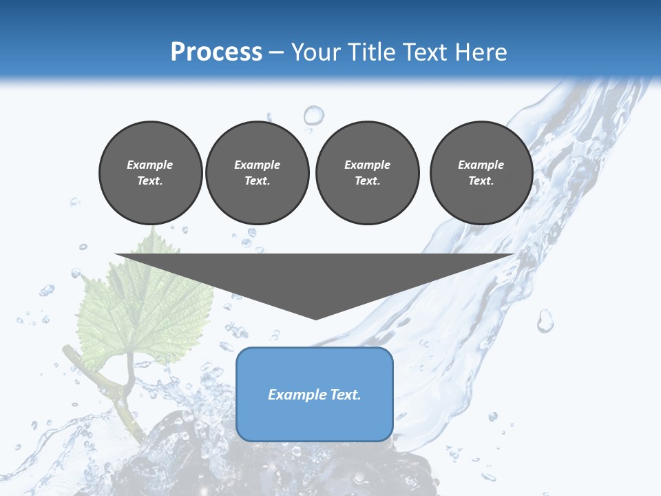 Blue Food Refreshment PowerPoint Template