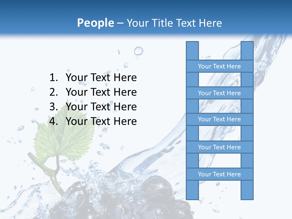 Blue Food Refreshment PowerPoint Template