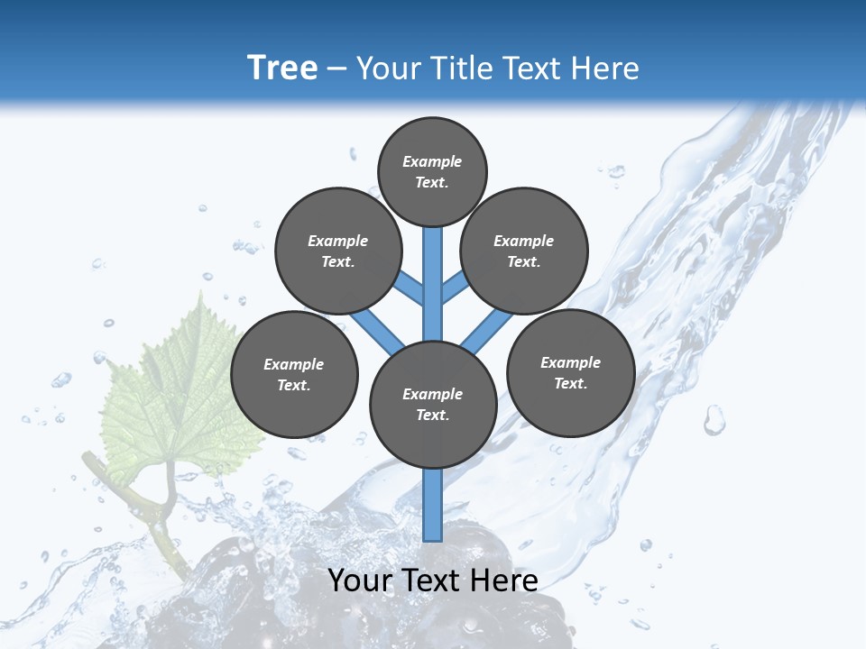 Blue Food Refreshment PowerPoint Template