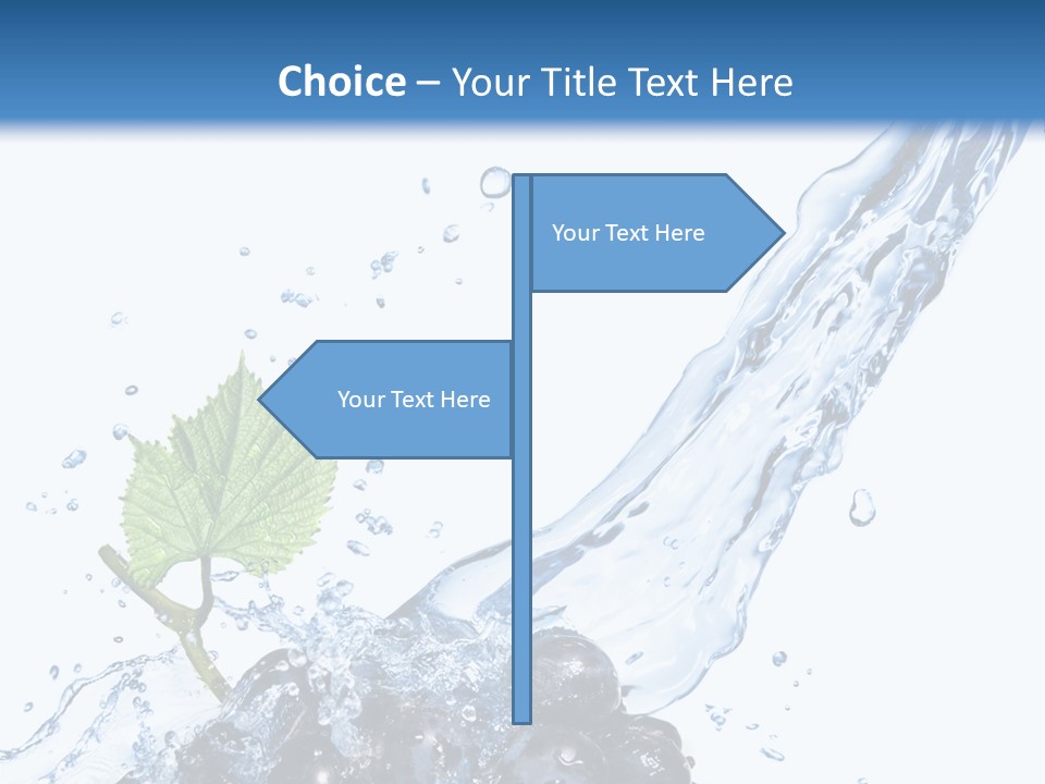 Blue Food Refreshment PowerPoint Template