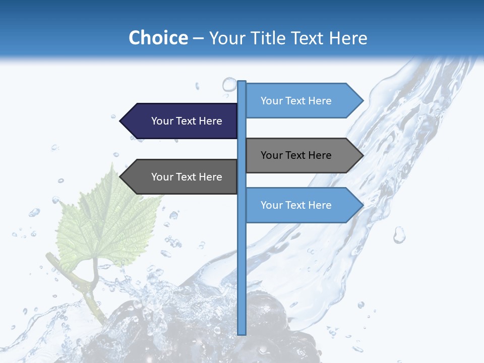 Blue Food Refreshment PowerPoint Template