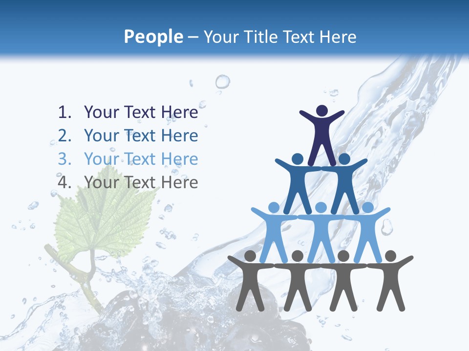 Blue Food Refreshment PowerPoint Template