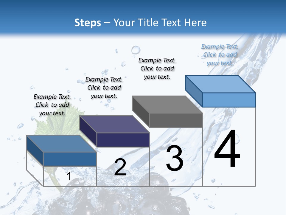 Blue Food Refreshment PowerPoint Template