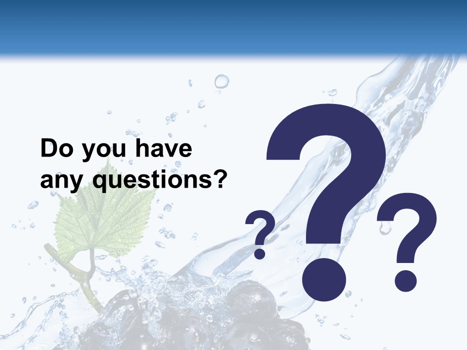 Blue Food Refreshment PowerPoint Template