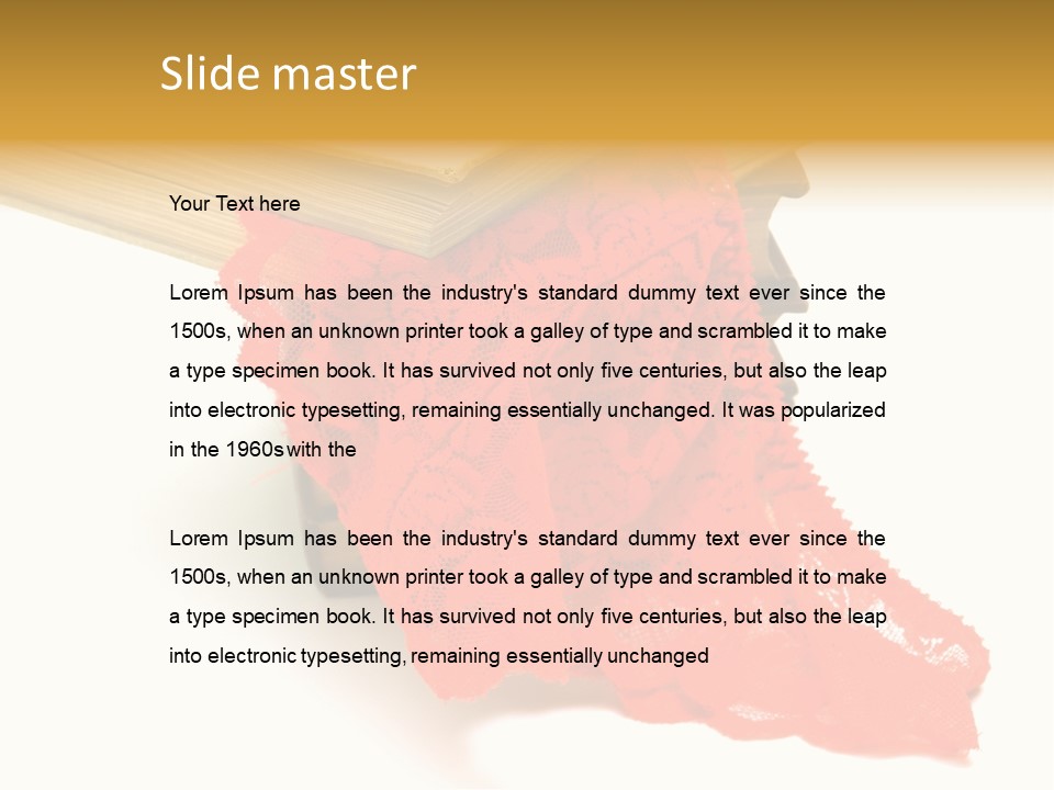 Fetishes White Female PowerPoint Template