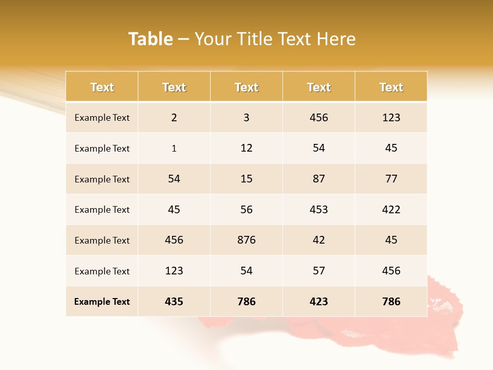 Fetishes White Female PowerPoint Template