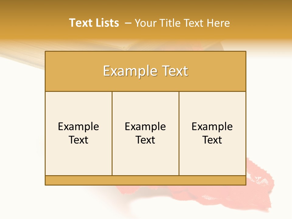 Fetishes White Female PowerPoint Template