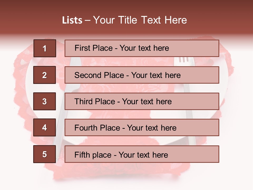 Panties Silk Beautiful PowerPoint Template