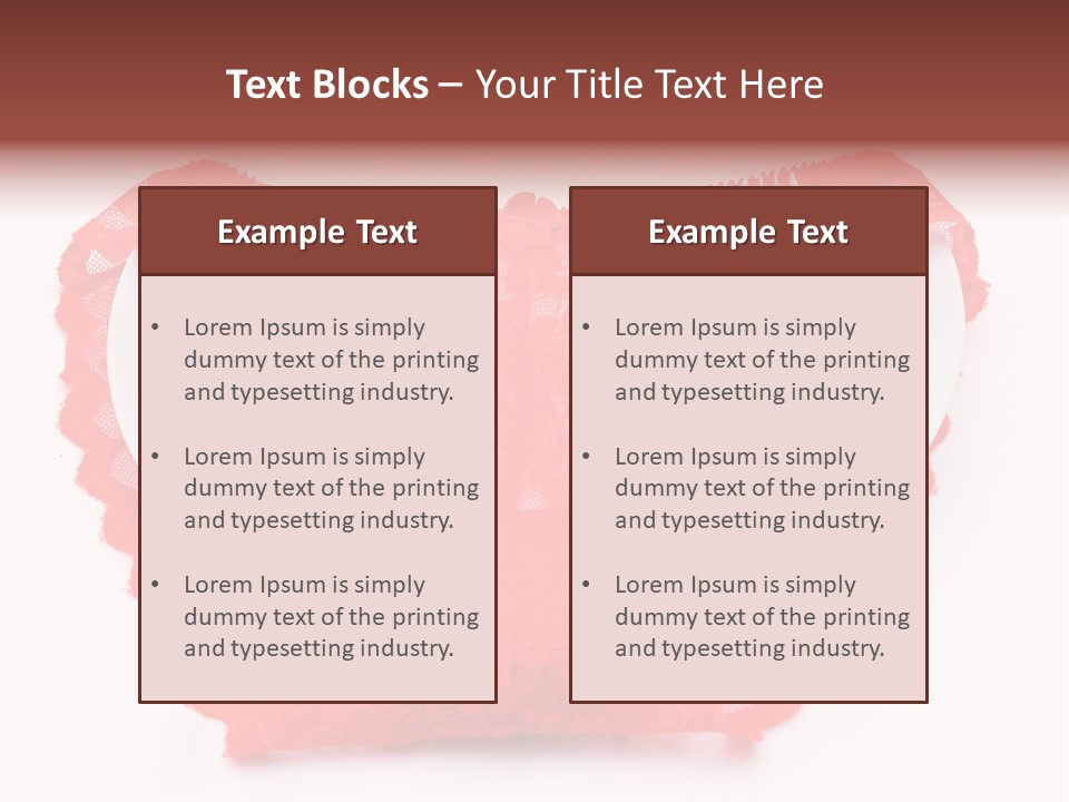 Panties Silk Beautiful PowerPoint Template