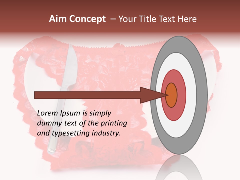 Panties Silk Beautiful PowerPoint Template