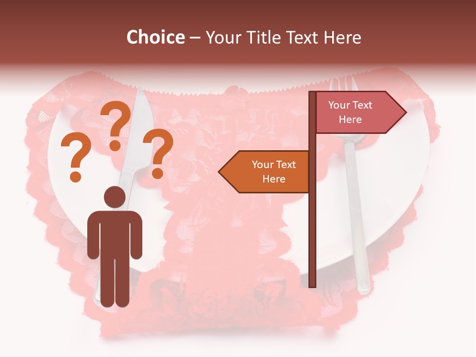 Panties Silk Beautiful PowerPoint Template