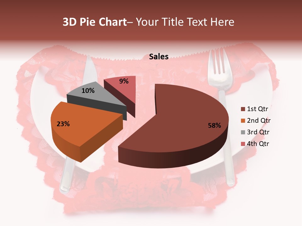 Panties Silk Beautiful PowerPoint Template