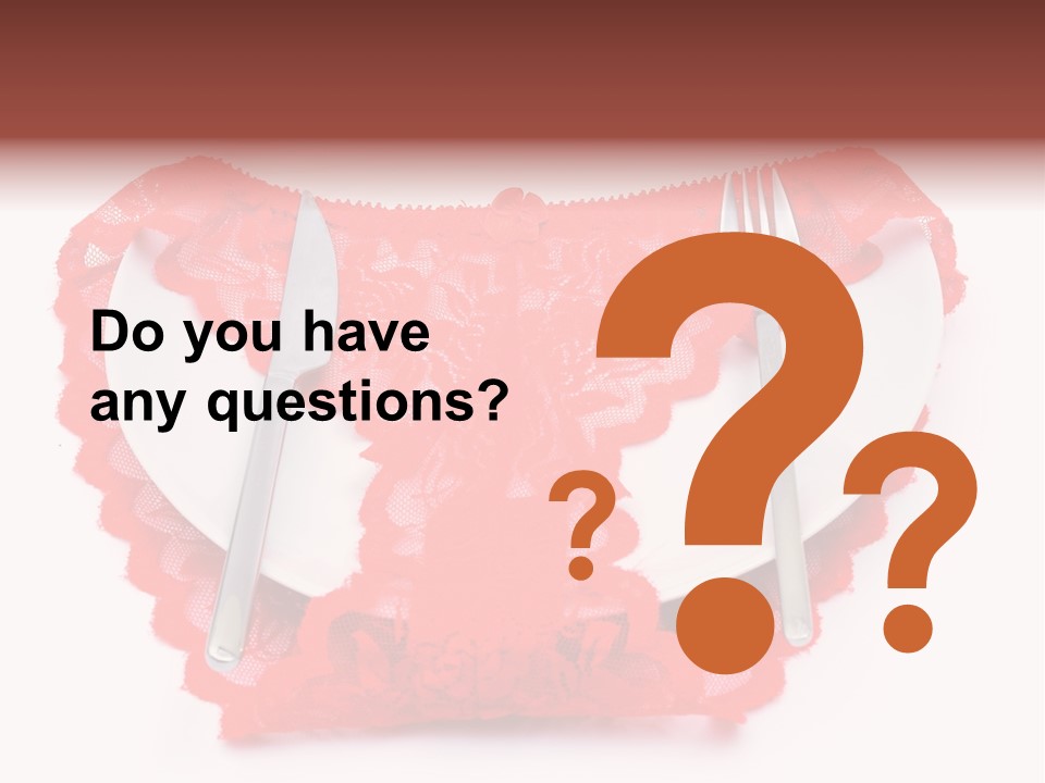 Panties Silk Beautiful PowerPoint Template