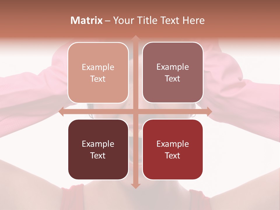 White Shock Hair PowerPoint Template