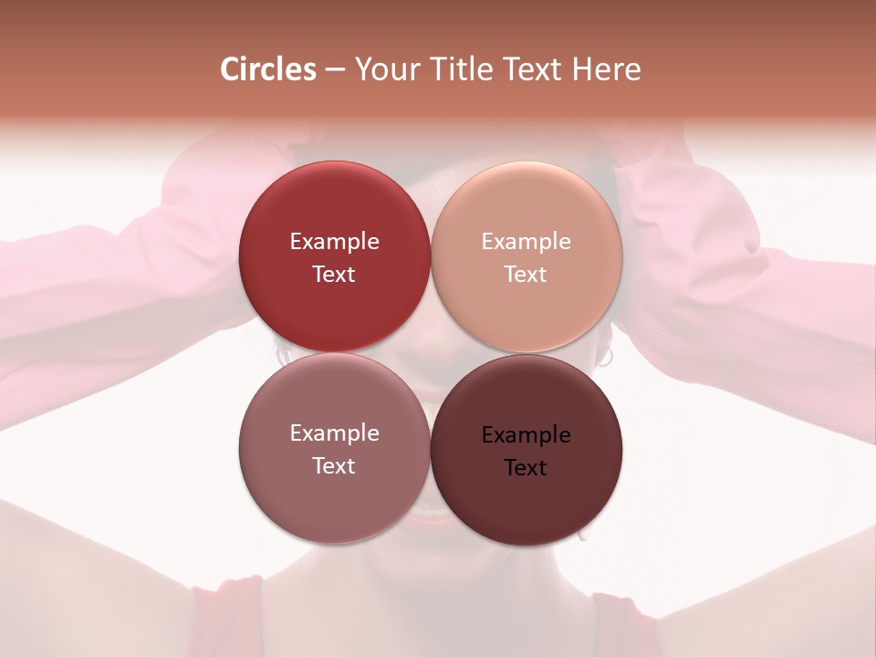 White Shock Hair PowerPoint Template