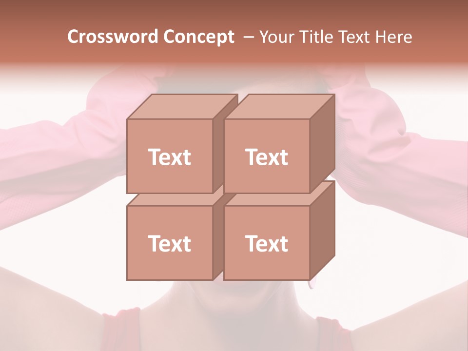 White Shock Hair PowerPoint Template