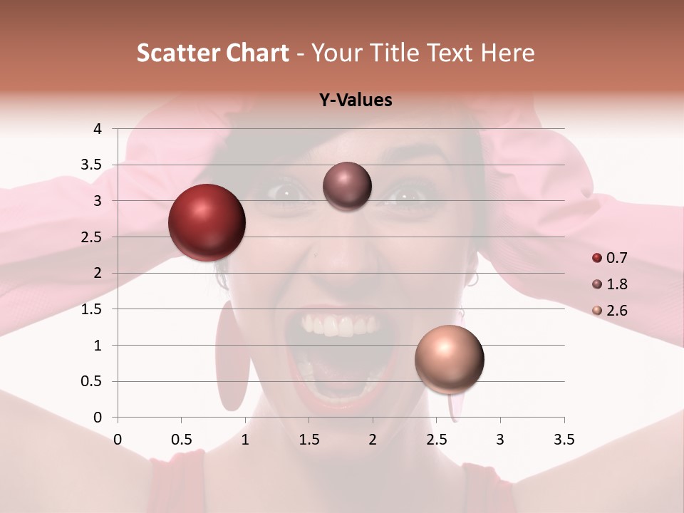 White Shock Hair PowerPoint Template