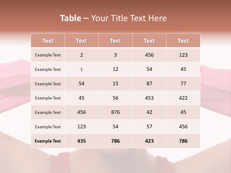 White Shock Hair PowerPoint Template