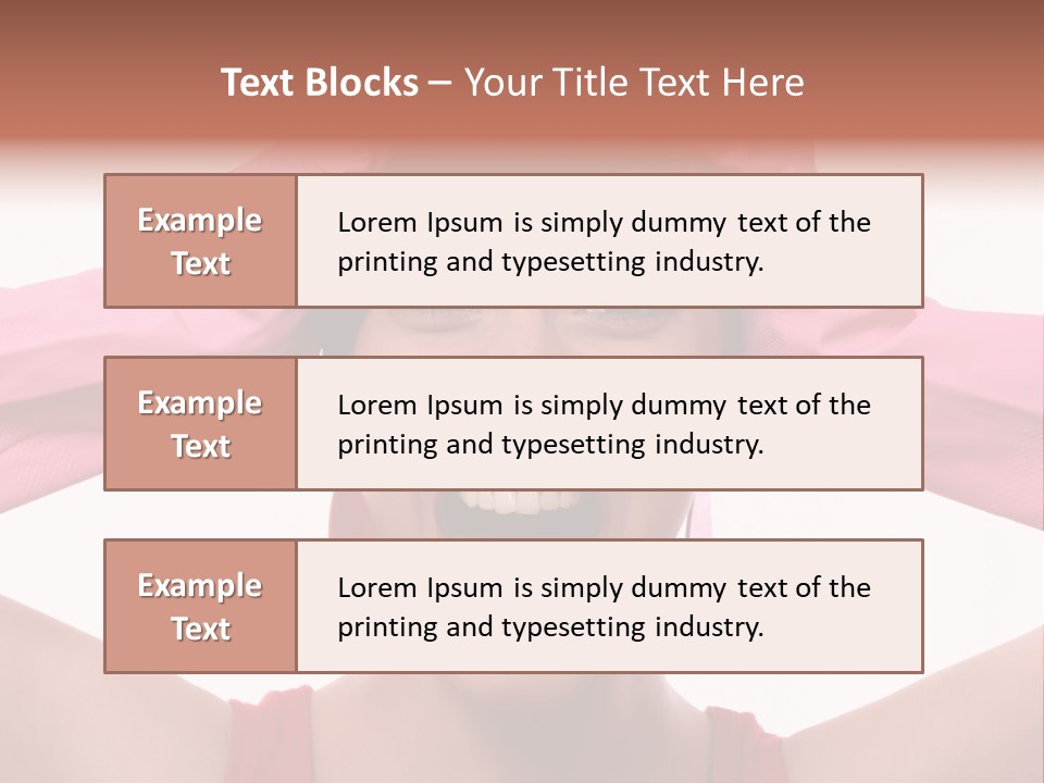 White Shock Hair PowerPoint Template