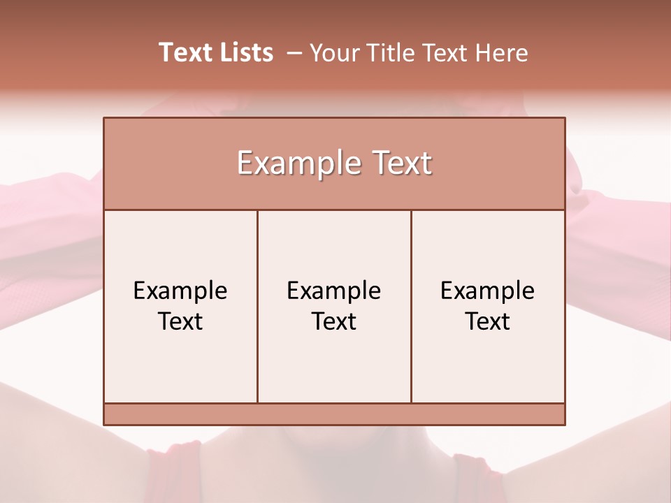 White Shock Hair PowerPoint Template