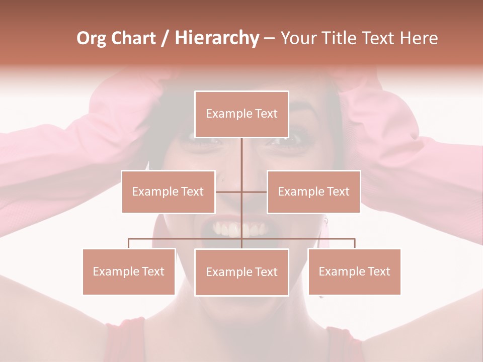 White Shock Hair PowerPoint Template