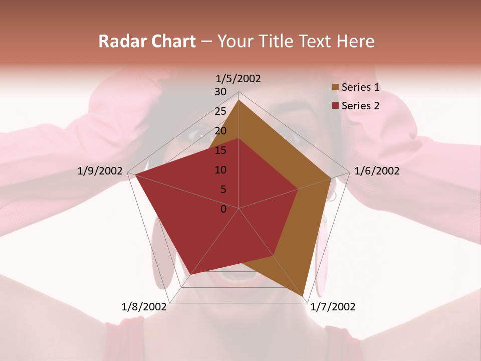 White Shock Hair PowerPoint Template
